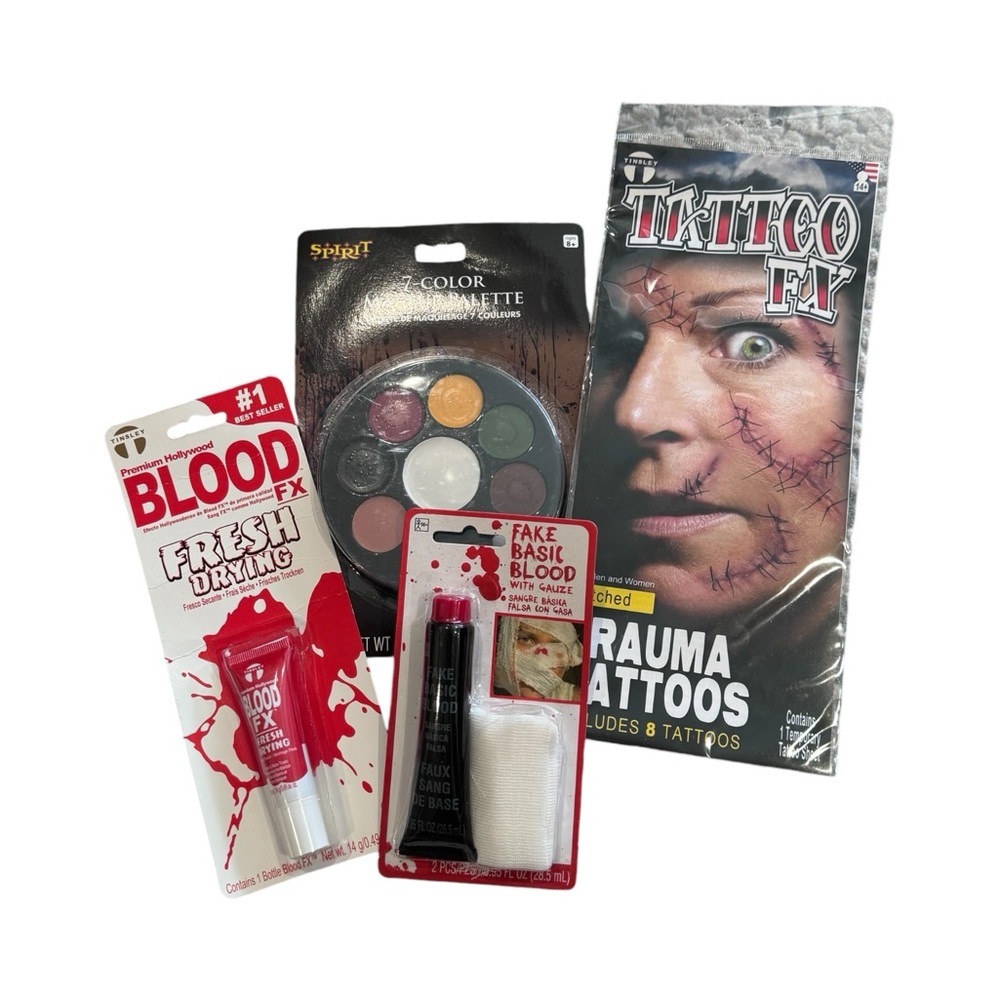 Monster Makeup Gore Kit, Blood, Scars